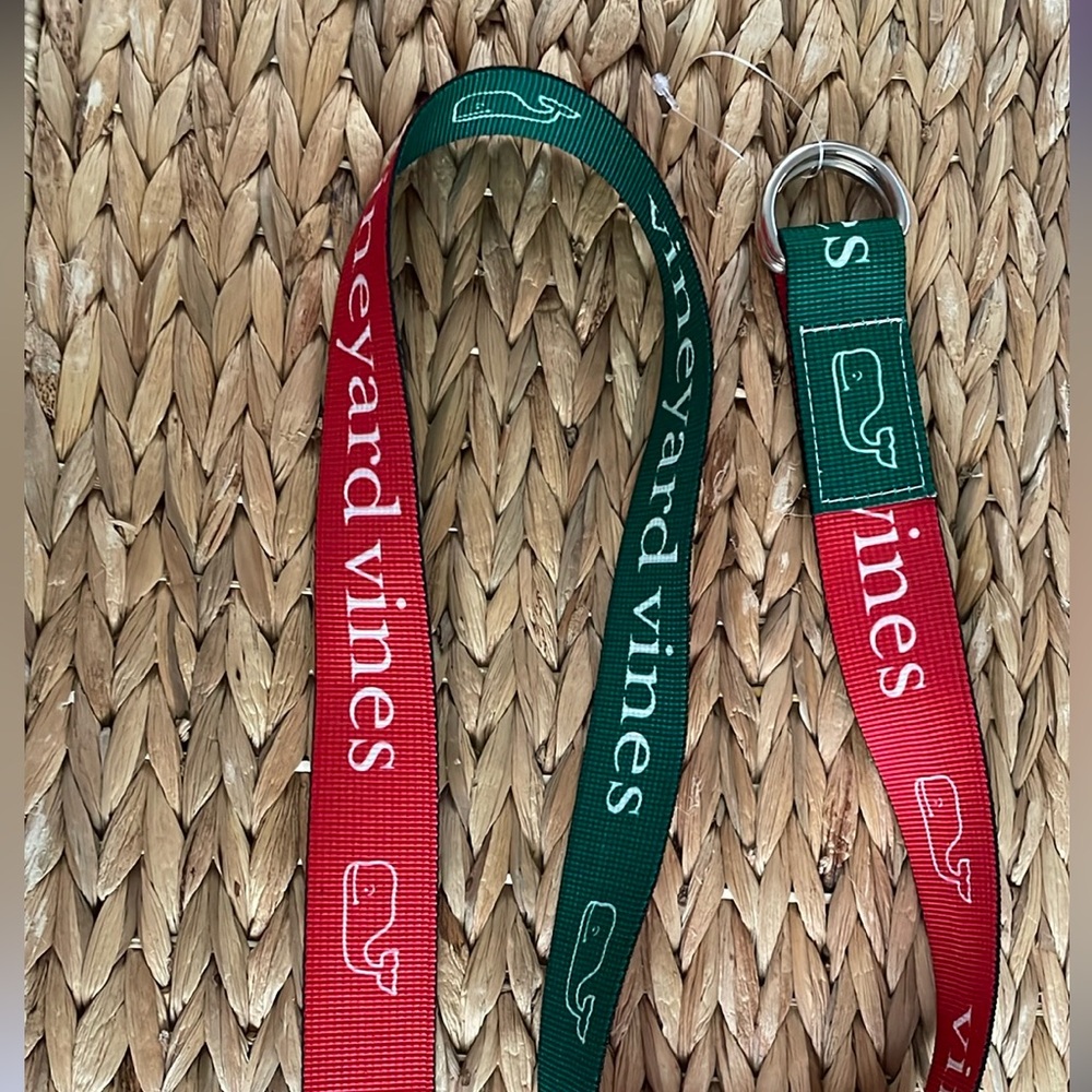 Vineyard Vines Belt red and green reversible belt